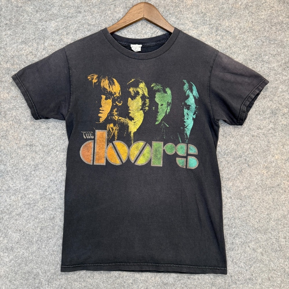 Vintage The Doors Band T Shirt Adult Small Rock Blues Colorful Y2k Tee